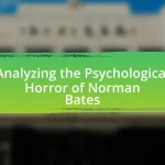 Analyzing the Psychological Horror of Norman Bates