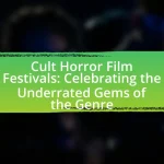 Cult Horror Film Festivals: Celebrating the Underrated Gems of the Genre