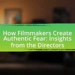 How Filmmakers Create Authentic Fear: Insights from the Directors