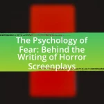 The Psychology of Fear: Behind the Writing of Horror Screenplays