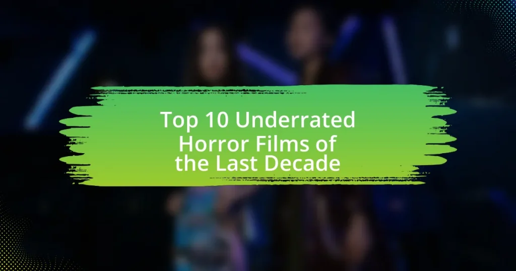 Top 10 Underrated Horror Films of the Last Decade