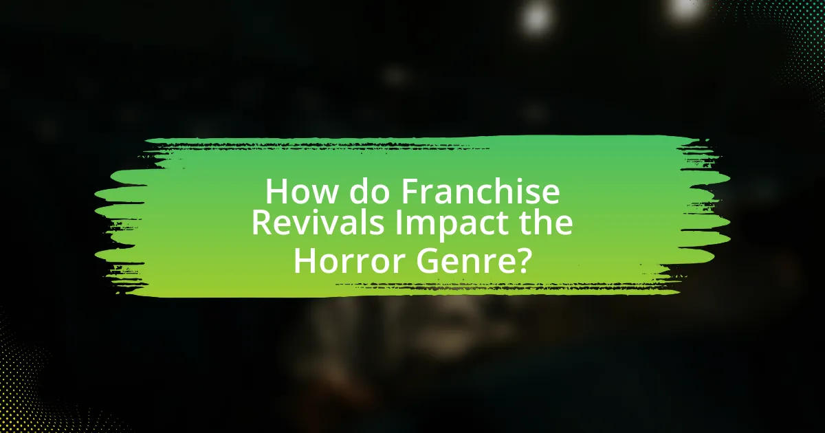 How do Franchise Revivals Impact the Horror Genre?