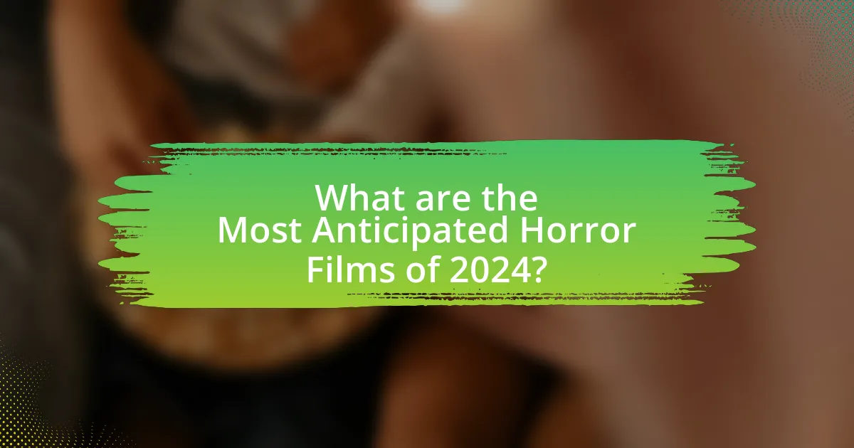 What are the Most Anticipated Horror Films of 2024?