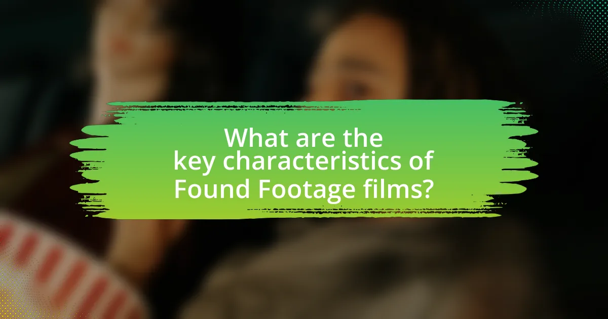 What are the key characteristics of Found Footage films?