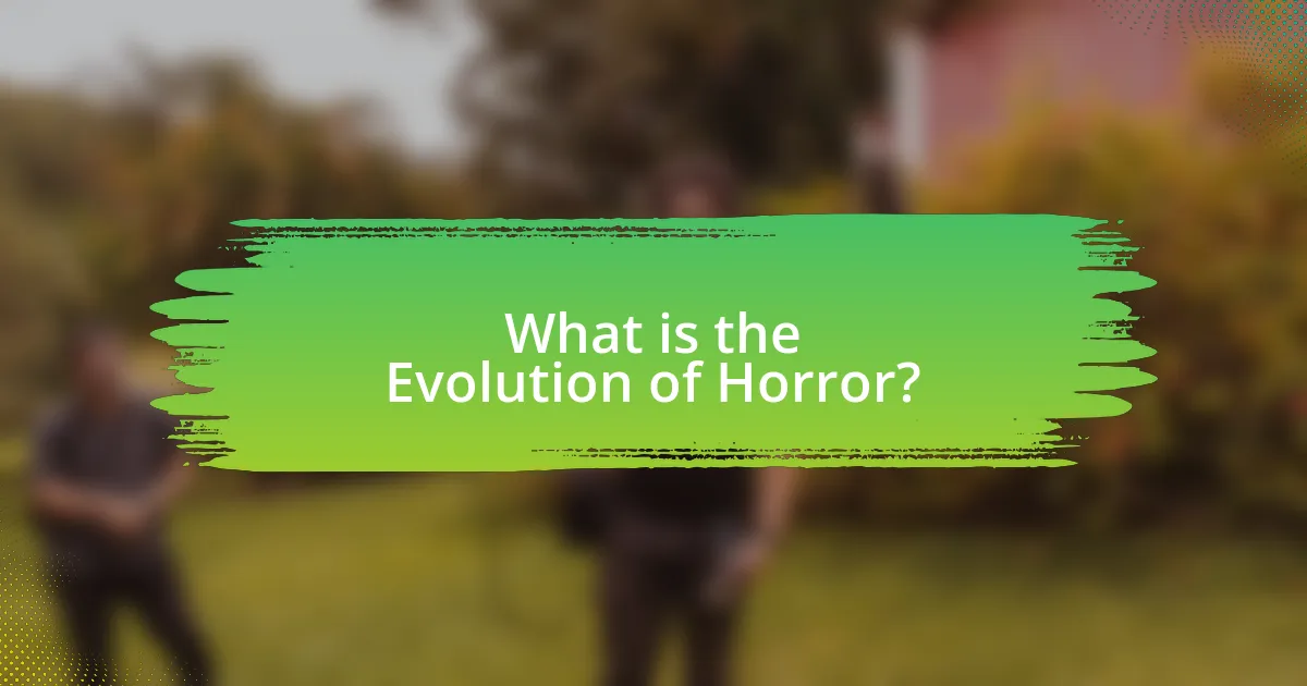 What is the Evolution of Horror?
