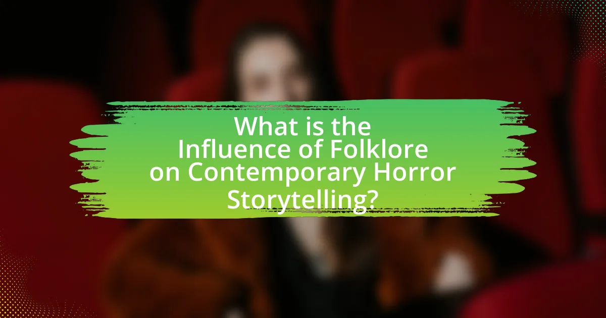 What is the Influence of Folklore on Contemporary Horror Storytelling?