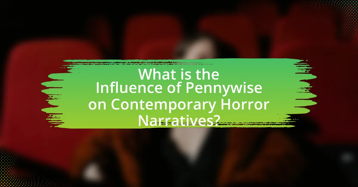 What is the Influence of Pennywise on Contemporary Horror Narratives?